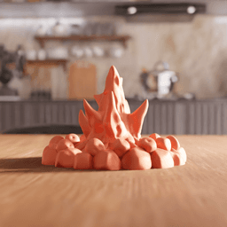 Miniature Campfire Diorama Prop 3d model