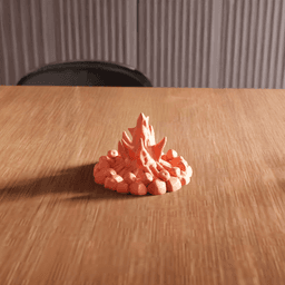 Miniature Campfire Diorama Prop 3d model