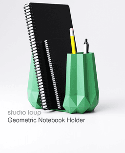 Geometric Notebook Holder 3d model