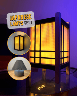 Japanese Lamps Set 1 - Lamps & Lighting by Lunfardo 3d model