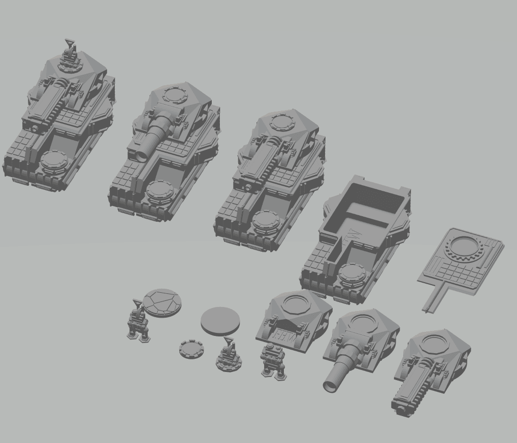 FHW: Worker Bot Universal Tank 3d model