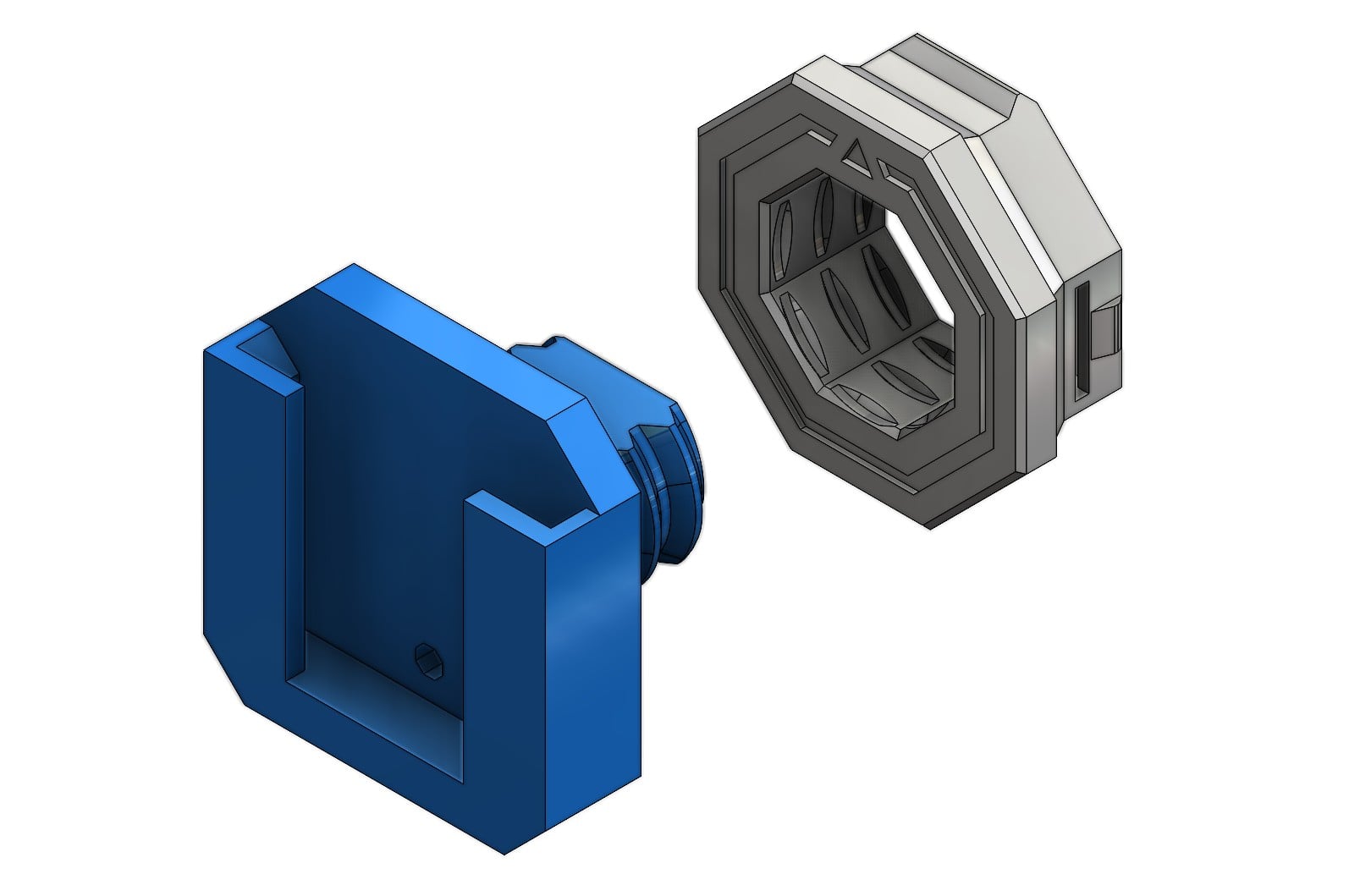 Cold-Shoe Mount Mid Thread - MultiboardRemix 3d model