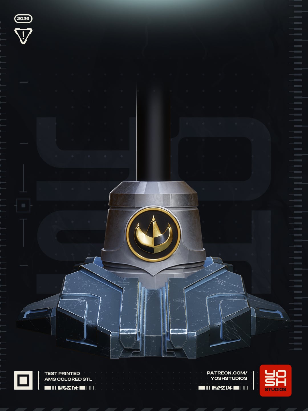 Ranger Helmet Stand 3D Printer STL 3d model
