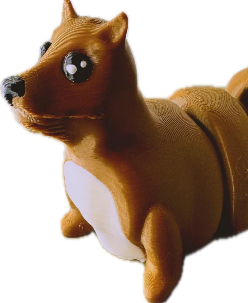 Adorable Articulating Pittie Pup 3d model