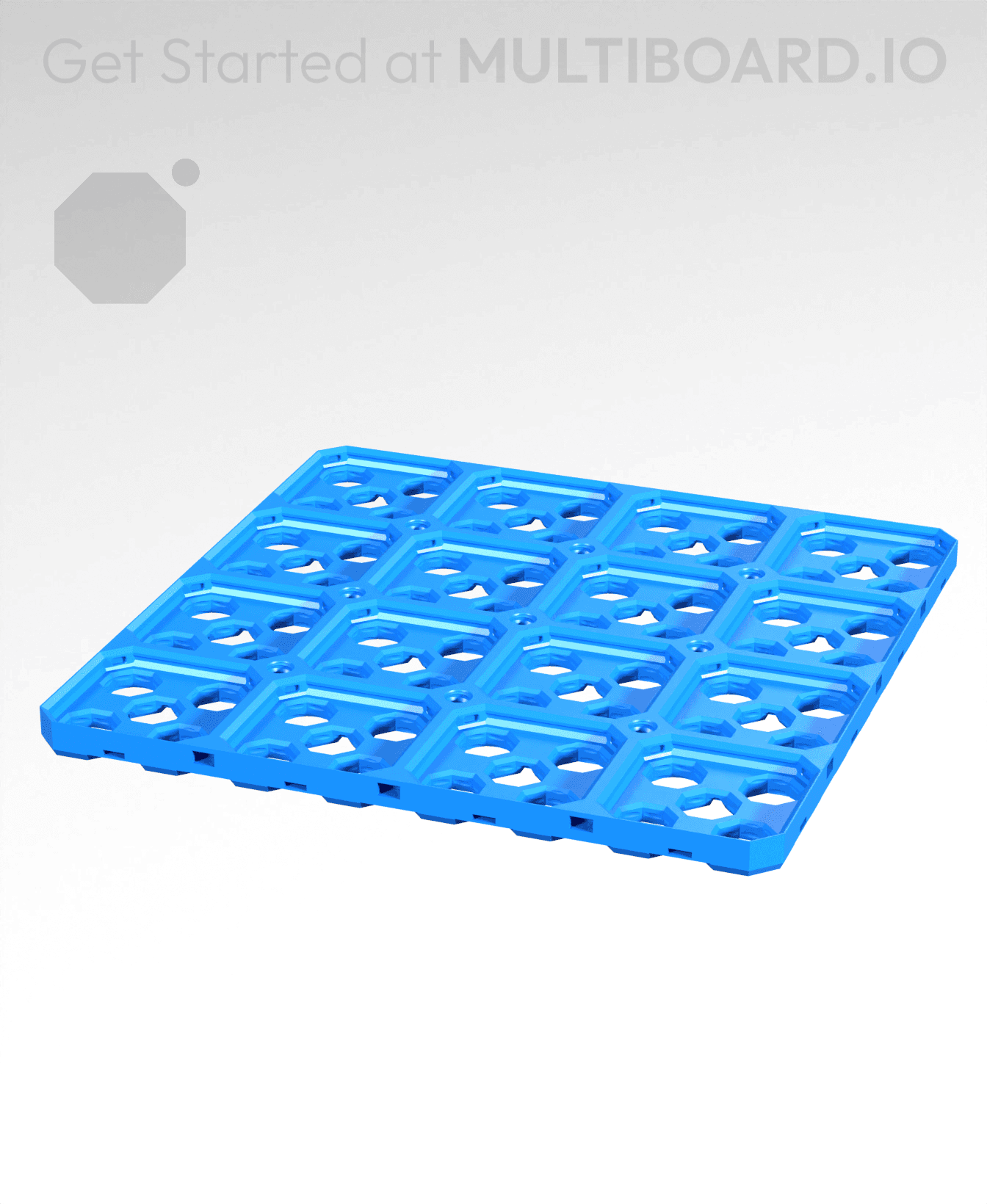 4x4 CU - Multibin Base Plate 3d model
