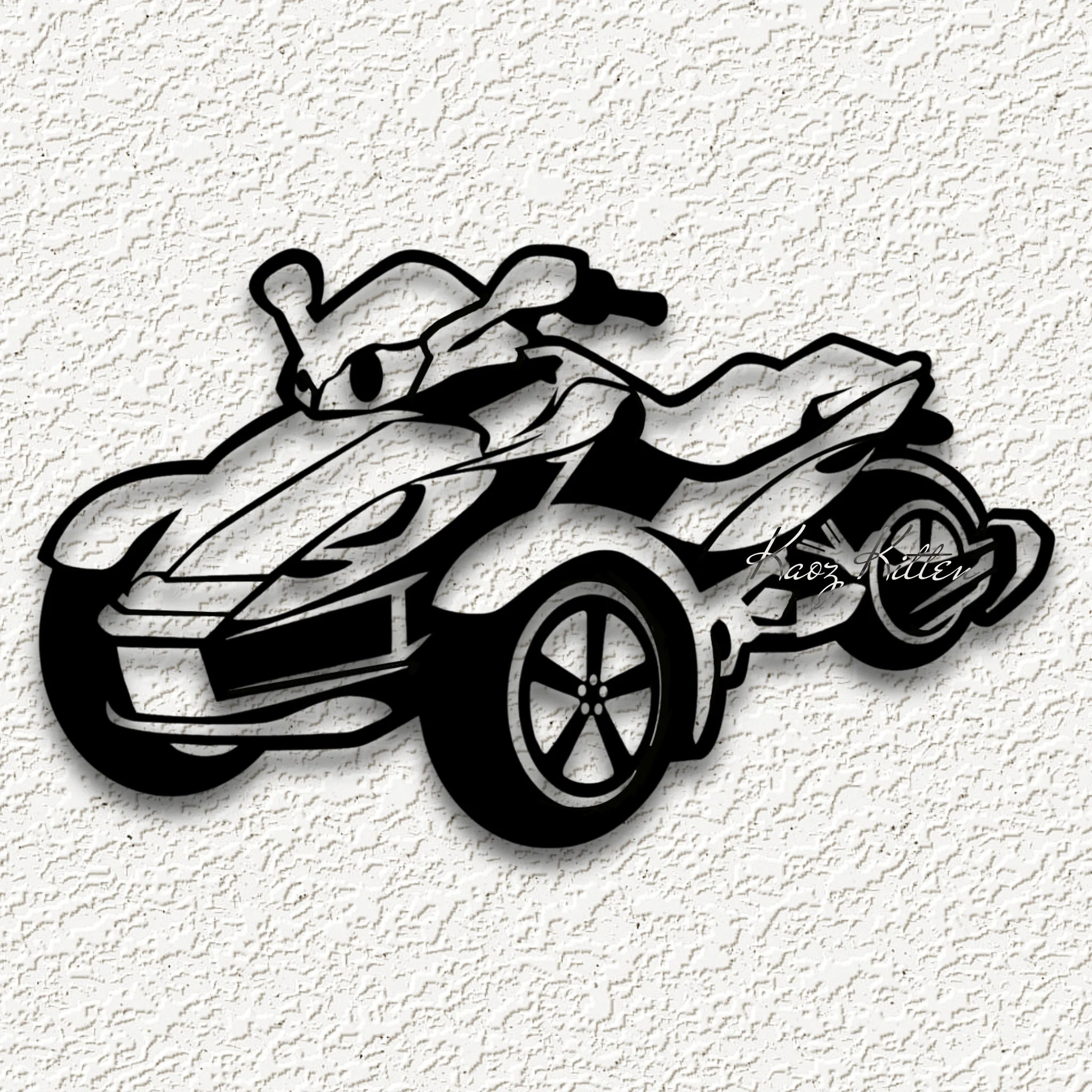 spyder can-am motorbike wall art can am bike home decor 3d model