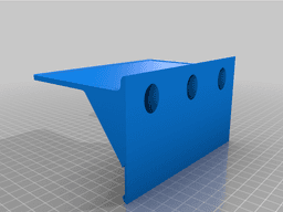 Magnetic Key Hanger with Small Shelf 3d model