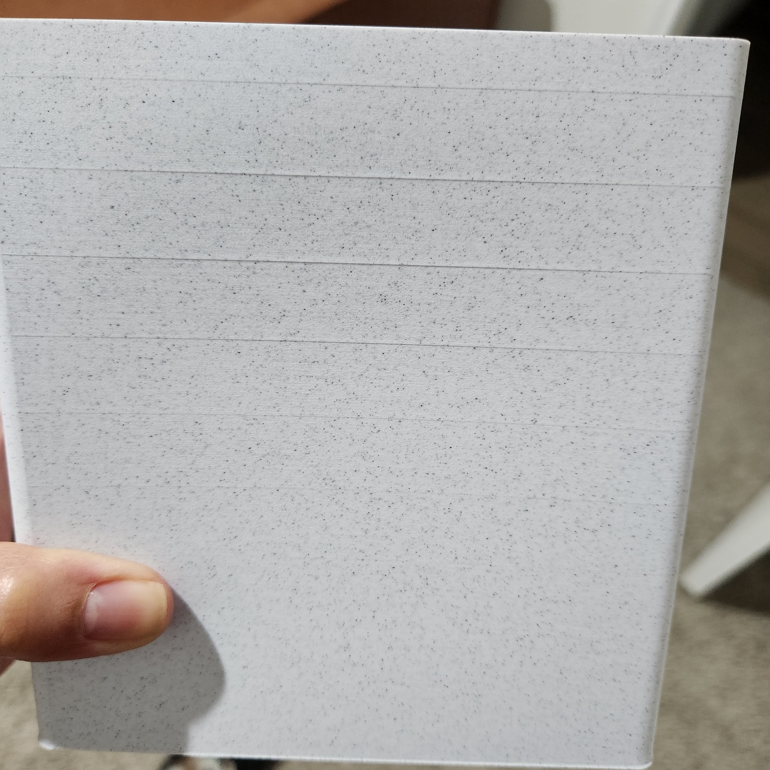 I printed at 50 speed and 15% layer. Then I printed using 25%. Nothing seems to work.