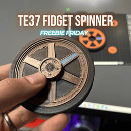 TE37 Fidget Spinner โ Freebie Friday Drop 3d model