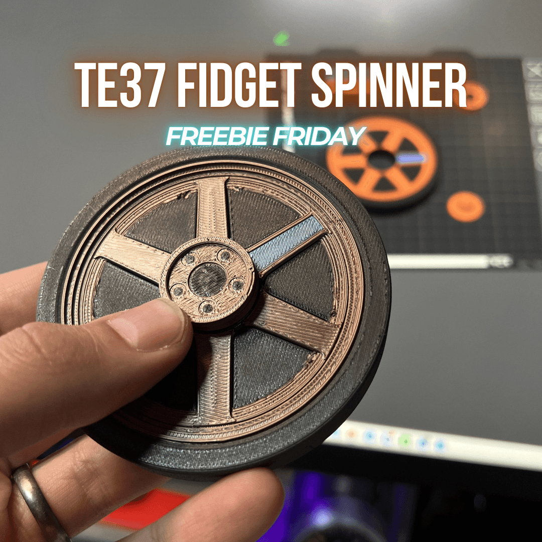 TE37 Fidget Spinner โ Freebie Friday Drop 3d model