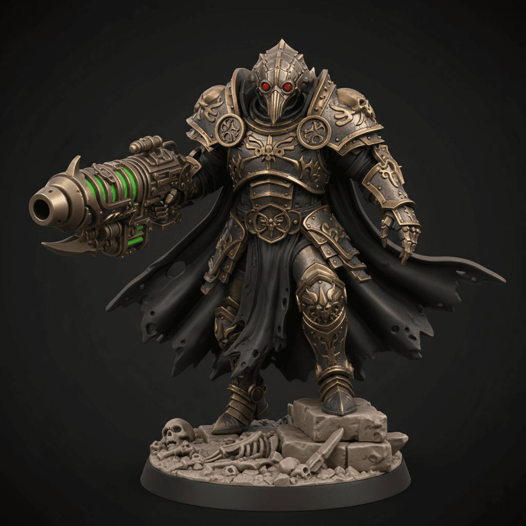 Mechanical Plague Doctor Toxic Injector Detailed STL 3d model