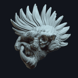 Snaggletooth v6 (actiong figure head) 3d model