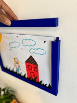 Top Loading A4 Wall Frame – Multi-Page Holder & Display for Drawings, Lists & Notes 3d model