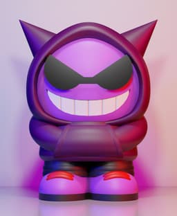 Gengar Urban - Multiparts +3MF 3d model