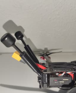 ImpulseRC Apex EVO 5" Walksnail Moonlight Antenna, ELRS RP1 V2 Nano Receiver mount 3d model