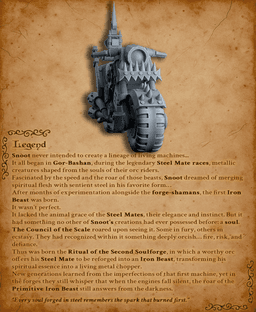 Primitive Iron Beast - DnD Miniature for 5e RPG and Tabletop Wargames inspired 3d model
