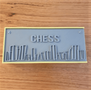 Architecture Chess Set and Display Box 3d model