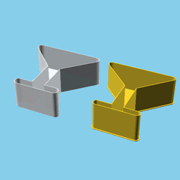 Martini Glass, nestable box (v1) 3d model