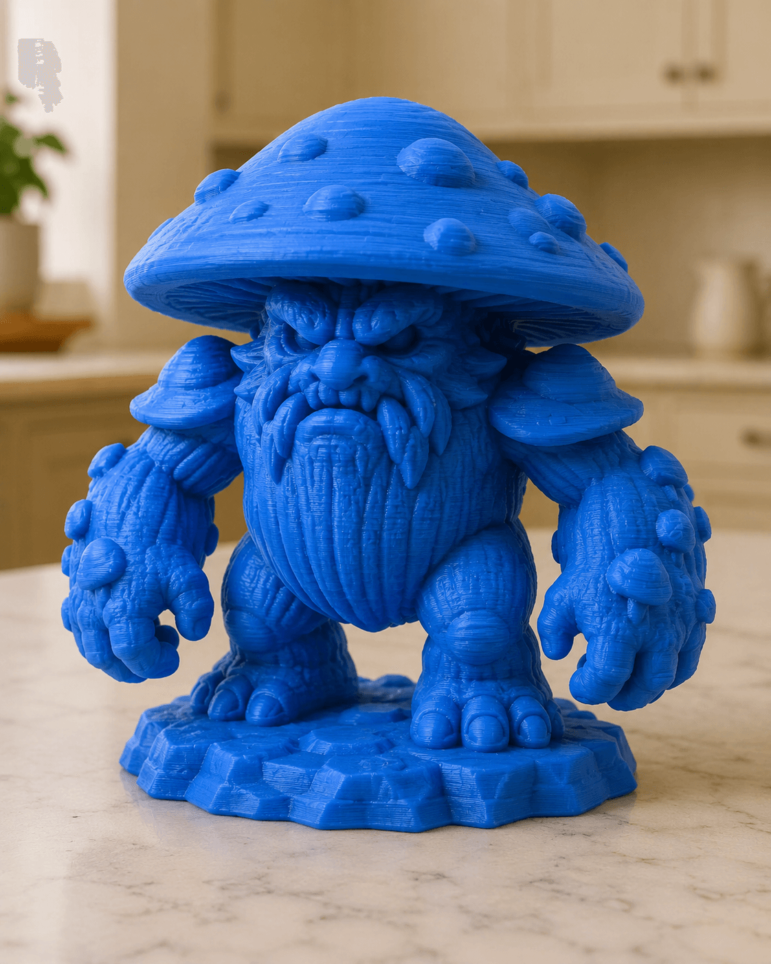 Mushroom Bearded Gnome STL 3d model