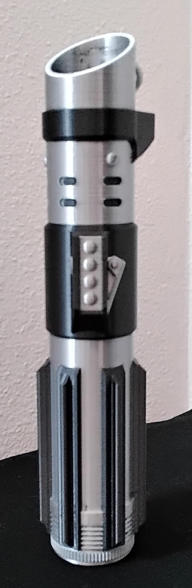 Collapsing Sith Lightsaber (dual extrusion) - printed on my raise3d pro 2 plus using the dual extrusion. Was my first attempt with the printer and slicer. not too bad. - 3d model