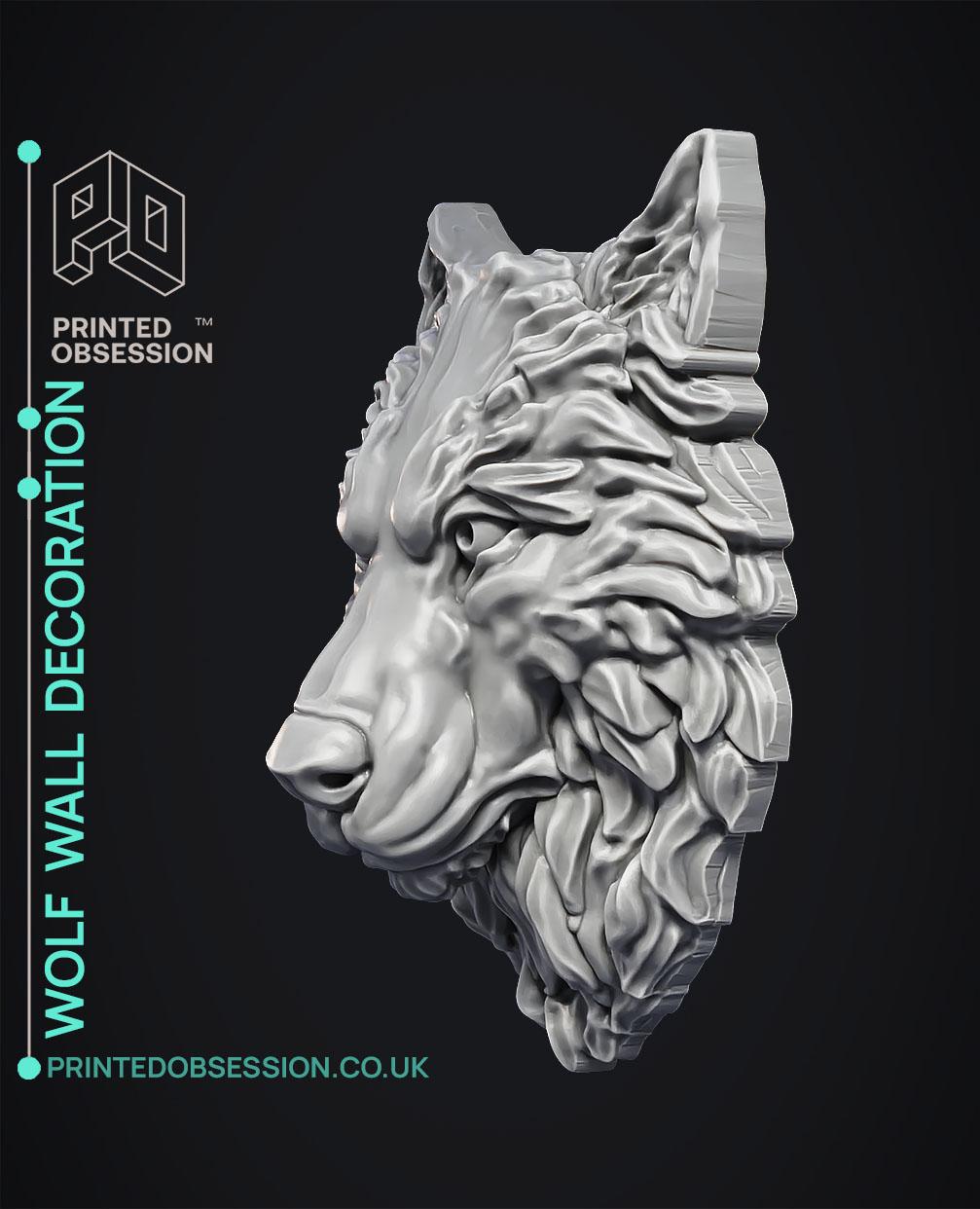 Wolf - Wall Decoration 3d model