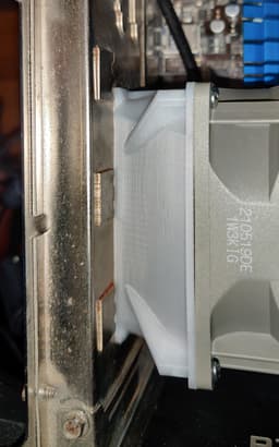 Dual SCSI port fan duct 3d model