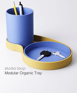 Modular Organic Tray 3d model