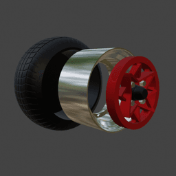 SSR Starshark wheels 1/64 JDM 3d model