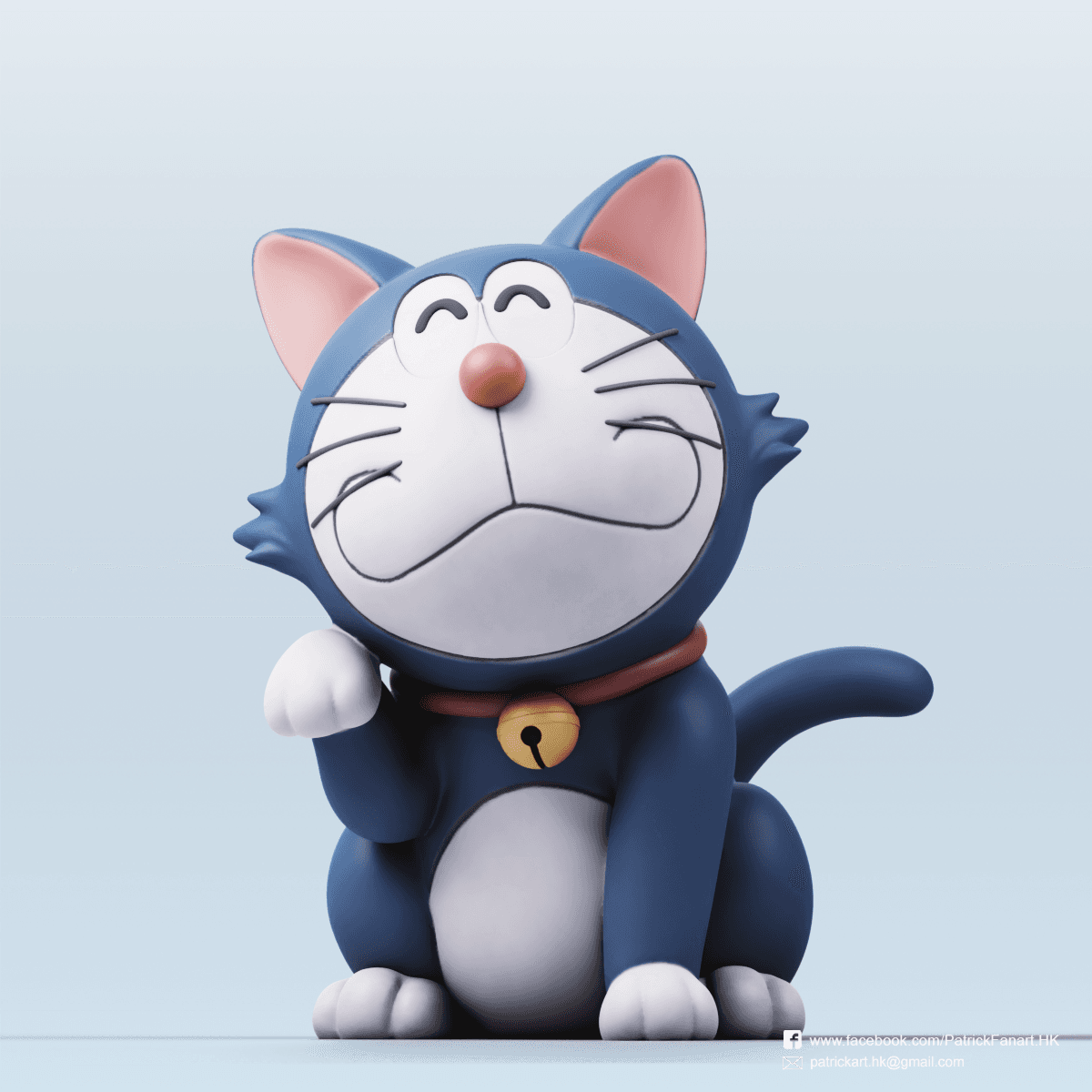 Doraemon Lucky Cat 3d model