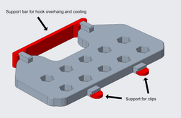 2018-2023 Crosstrek cubby Bracket 3d model