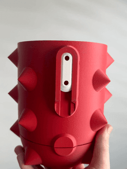 Spike Vase 01 with wall mount. 3d model