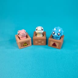 Clicker Dino Egg Pack (T-Rex, Brachio, Trike) 3d model