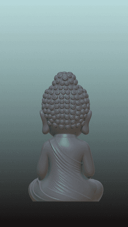 ZenMini: The Little Buddha (Sovereign Wild: Chibi Buddha Edition. 3d model