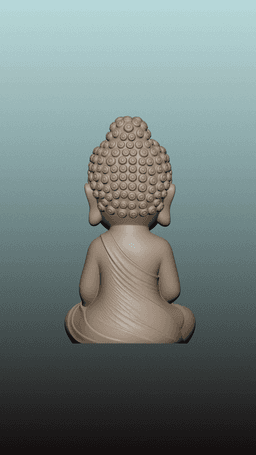 ZenMini: The Little Buddha (Sovereign Wild: Chibi Buddha Edition. 3d model