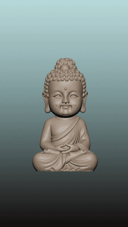 ZenMini: The Little Buddha (Sovereign Wild: Chibi Buddha Edition. 3d model