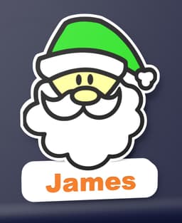 Santa Claus - LED Lightbox 3d model