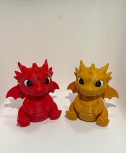 Cute Baby Dragon Chibi buddies 3d model