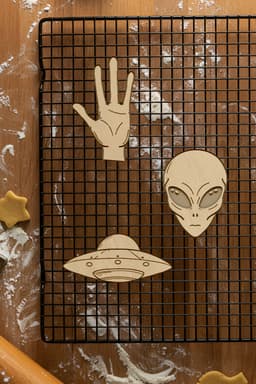 Alien Set Cookie Cutter, Biscuit Cutter 3d model
