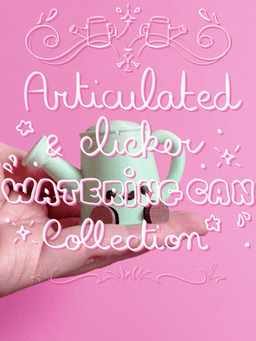 Cute Articulated & Clicker Watering Can | No-AMS 3d model