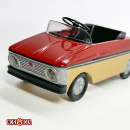 Moskvich vintage pedal toy car 3d model