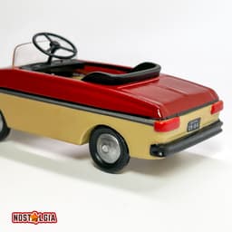 Moskvich vintage pedal toy car 3d model