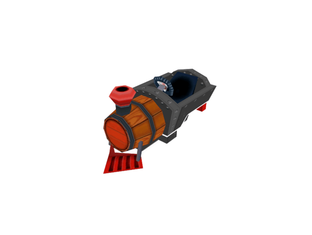 Barrel Train 3d model