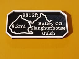 Maverick's Trail badge Slaughterhouse Gulch Bailey Colorado 3d model
