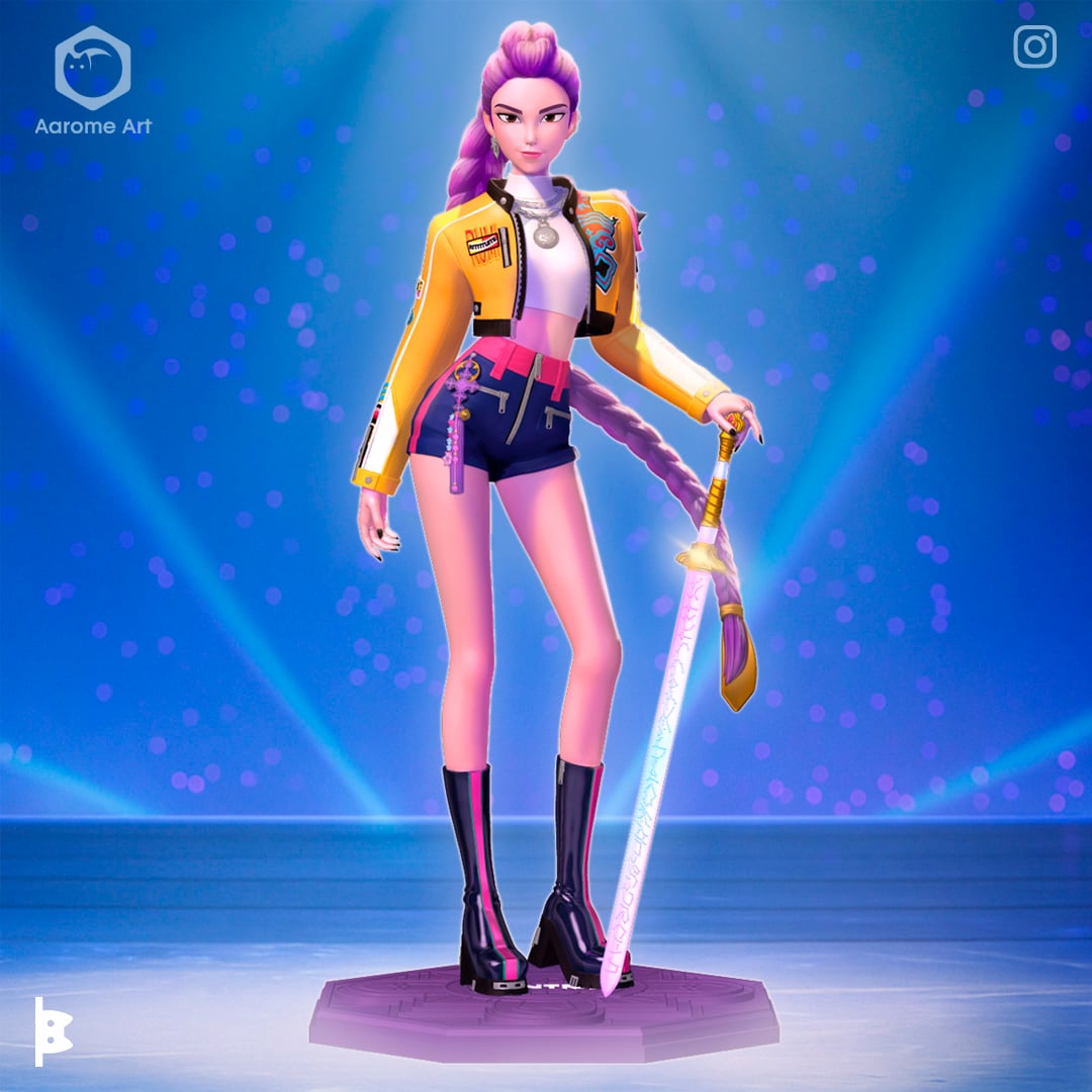 Rumi Kpop Demon Hunters 3d model