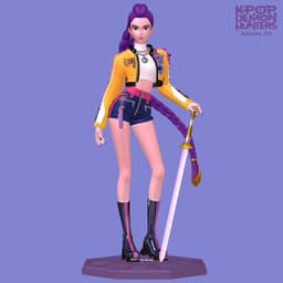 Rumi Kpop Demon Hunters 3d model