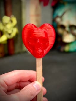Regular heart with hole 3d model