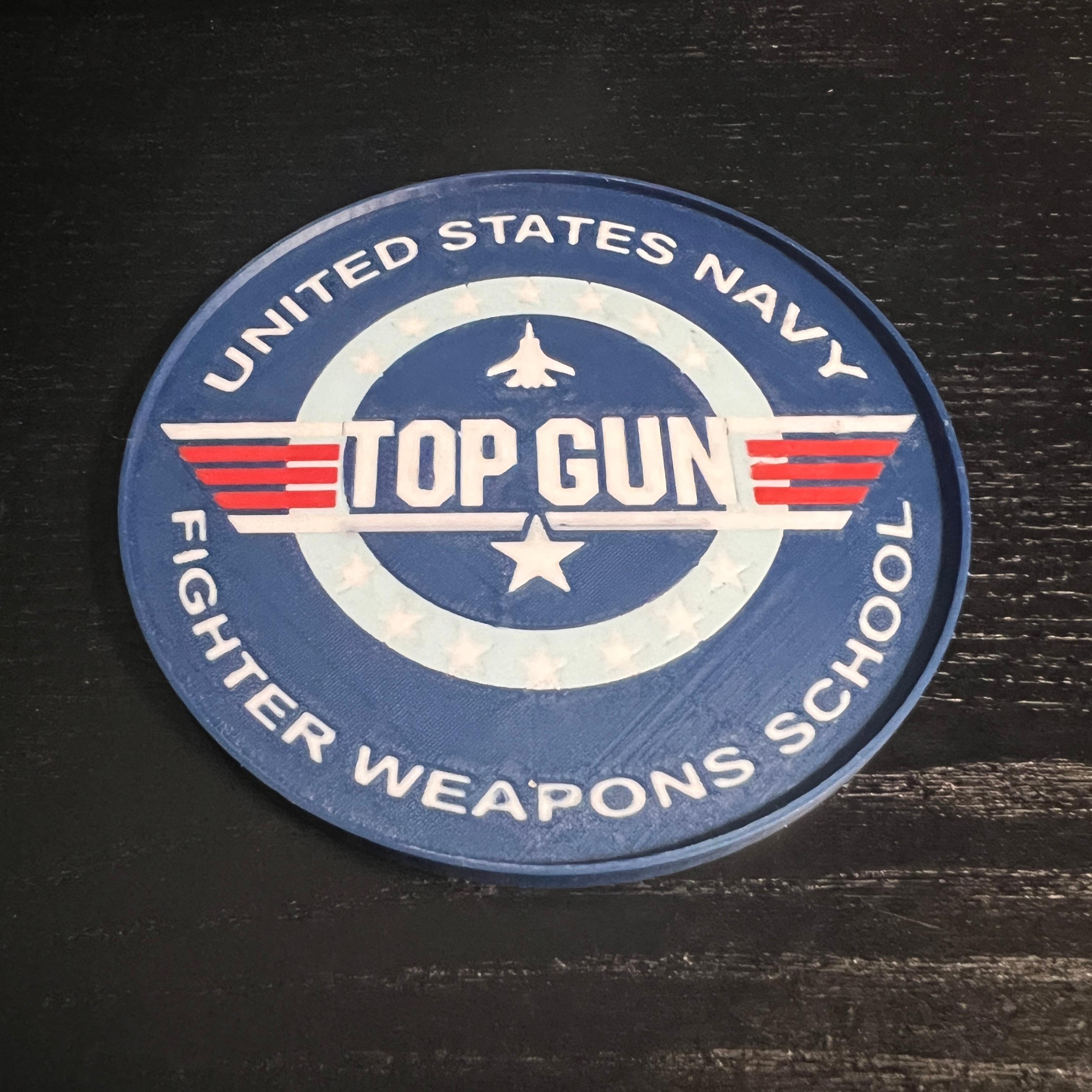 Top Gun Drink Coaster 3d model