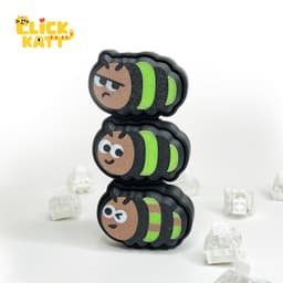 Caterpillar - Clicker Fidget Toy Keychain 3d model