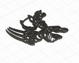 Silhouette Black Panthère - Marvel Wall art 3d model