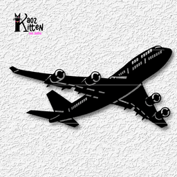 Commercial Airliner wall art airplane pilot decor 3d model